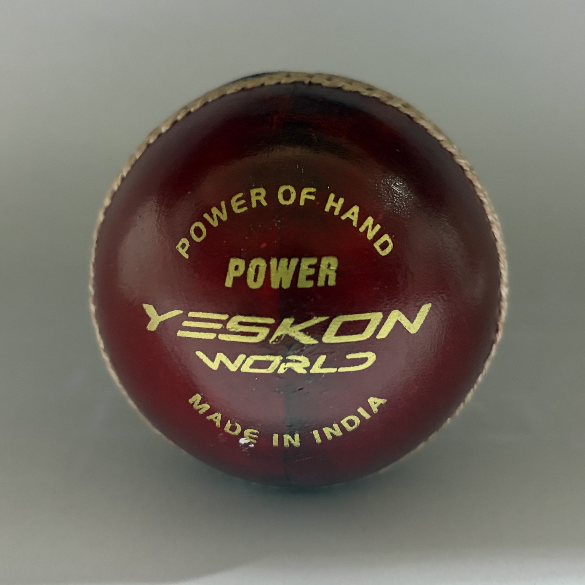 Red Cricket Ball (Champ) - YesKon World Cricket Leather Ball (Standard, Pack of 1, Red)