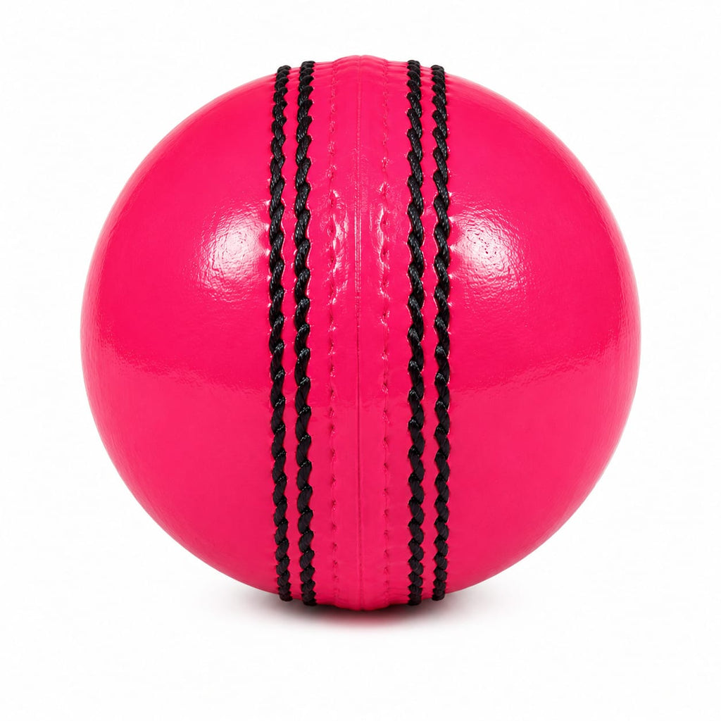 Pink Cricket Ball (Power) - YesKon World Cricket Leather Ball (Standard, Pack of 1, Pink)