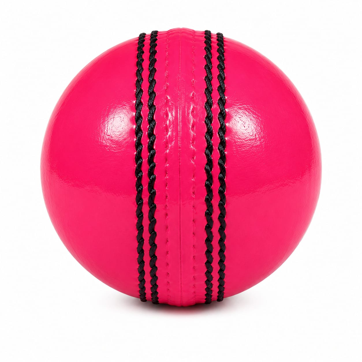 Pink Cricket Ball (Power) - YesKon World Cricket Leather Ball (Standard, Pack of 1, Pink)